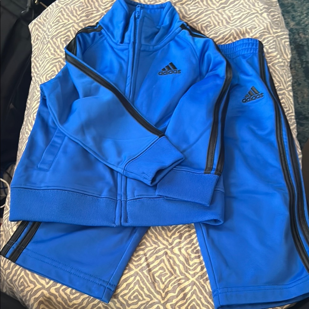 Adidas Royal Blue Tracksuit with Black Accents